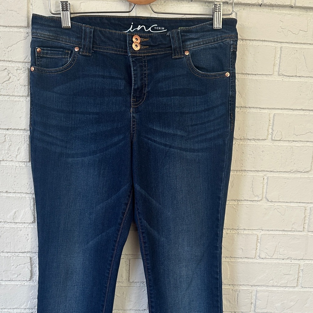 INC International Concepts Dark Blue Jeans - Picture 3 of 12